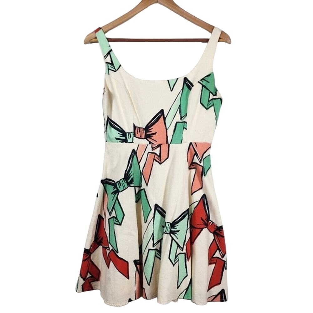 Judith March Bowtie Lined Tank Style Dress Size Small